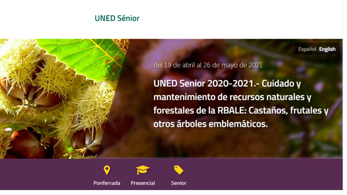 Cartel anunciador del curso que se ofrece en Vega de Espinareda. Cartel anunciador del curso que se ofrece en Vega de Espinareda.