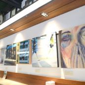 Exposición de las obras finalistas de una de las ediciones del Certamen de Artes Visuales Camarote Madrid. | MAURICIO PEÑA