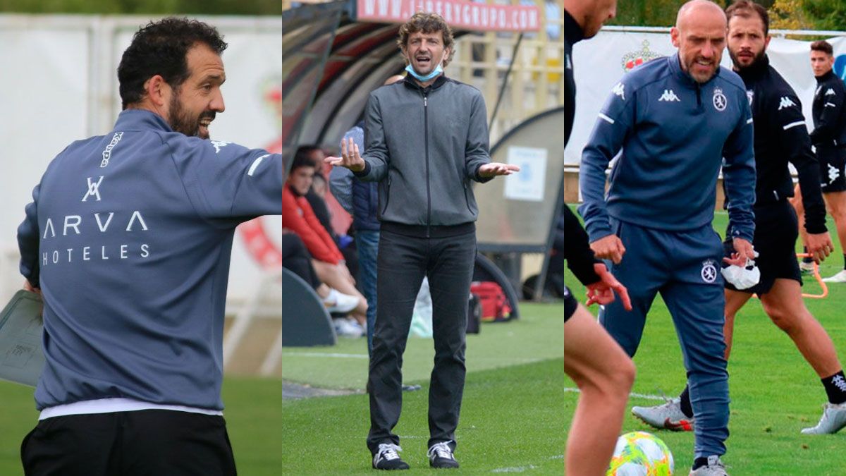 Ramón, Idiakez y Cabello, tres técnicos en un año. | CYD / M.P.