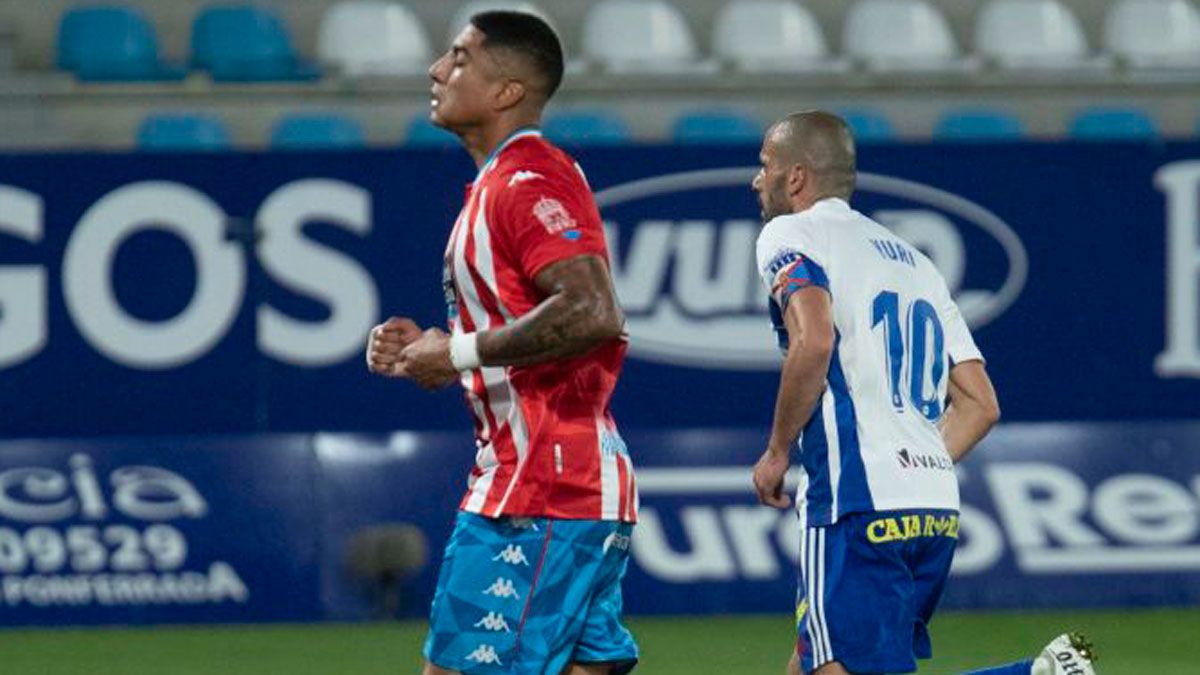 Yuri celebra su gol frente al Lugo. | LALIGA