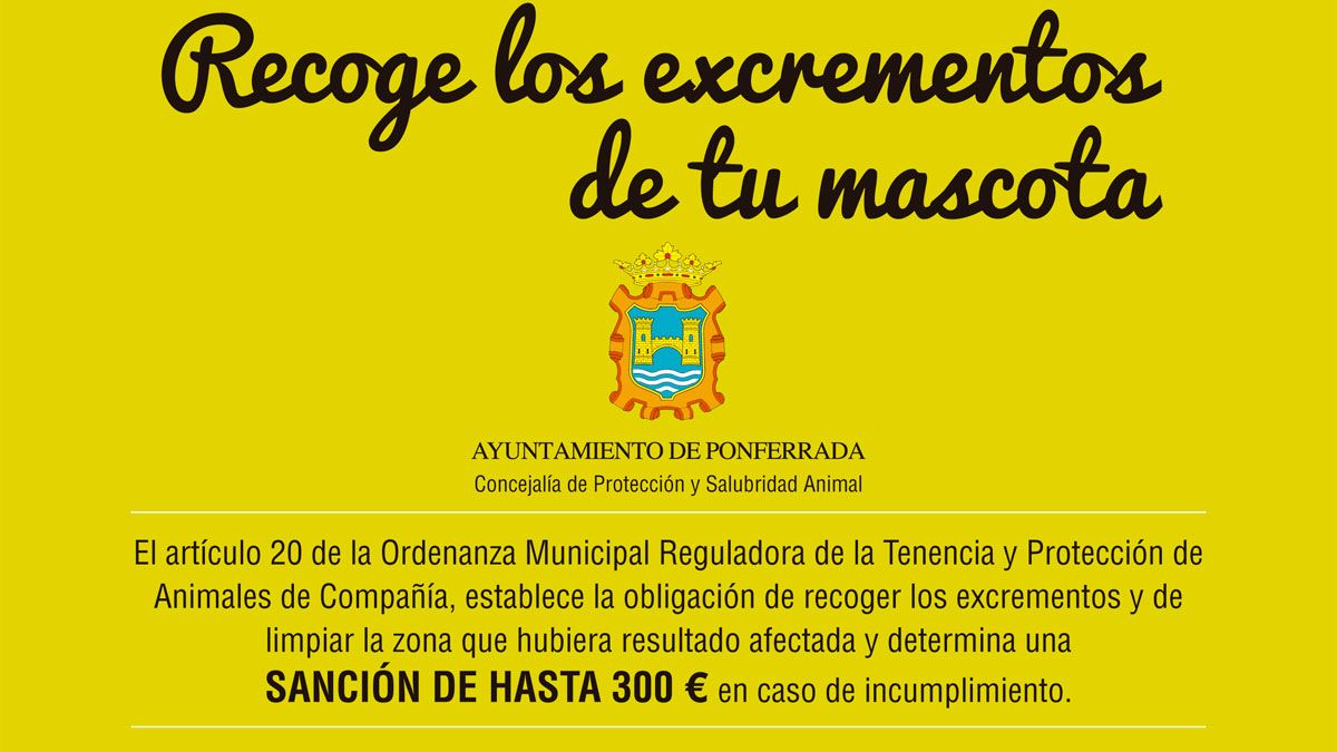 Parte del cartel de concienciación en el que se pide colaboración "por una buena convivencia".