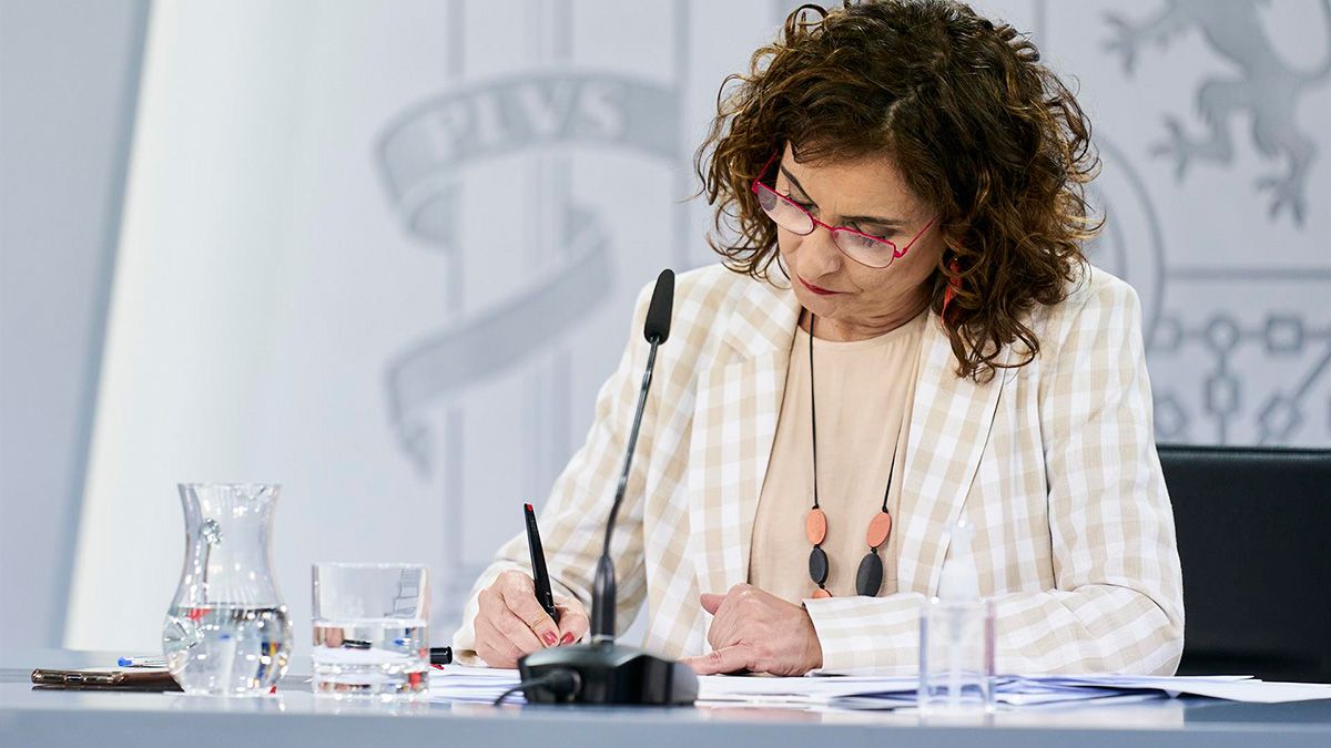 La ministra portavoz y de Hacienda, María Jesús Montero, comparece en rueda de prensa posterior al Consejo de Ministros. | EP