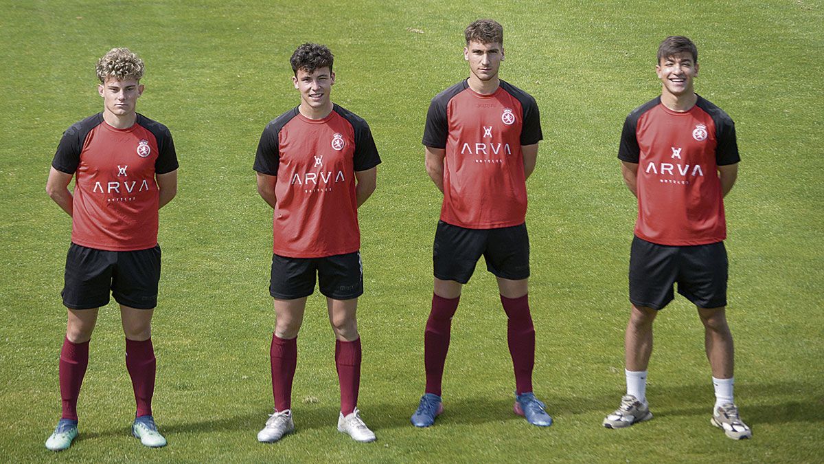 Marcos González, Marcos Fernández, Percan y Javier Álvarez. | MAURICIO PEÑA