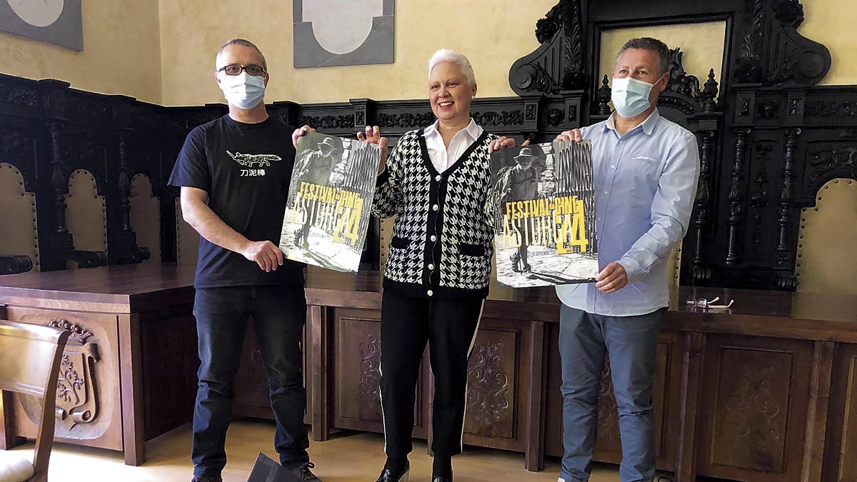 Una imagen de la presentación del festival, este jueves en Astorga. | P.F. Una imagen de la presentación del festival, este jueves en Astorga. | P.F.