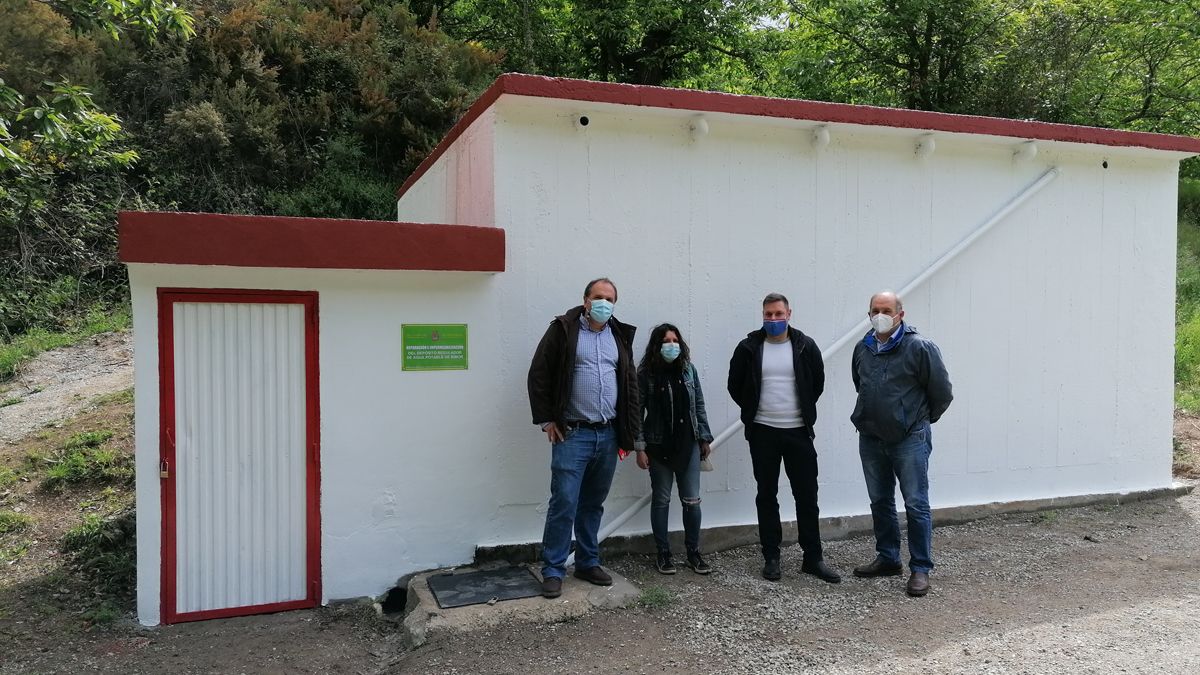 Estado en el que ha quedado el depósito de aguas de Rimor tras su reparación.