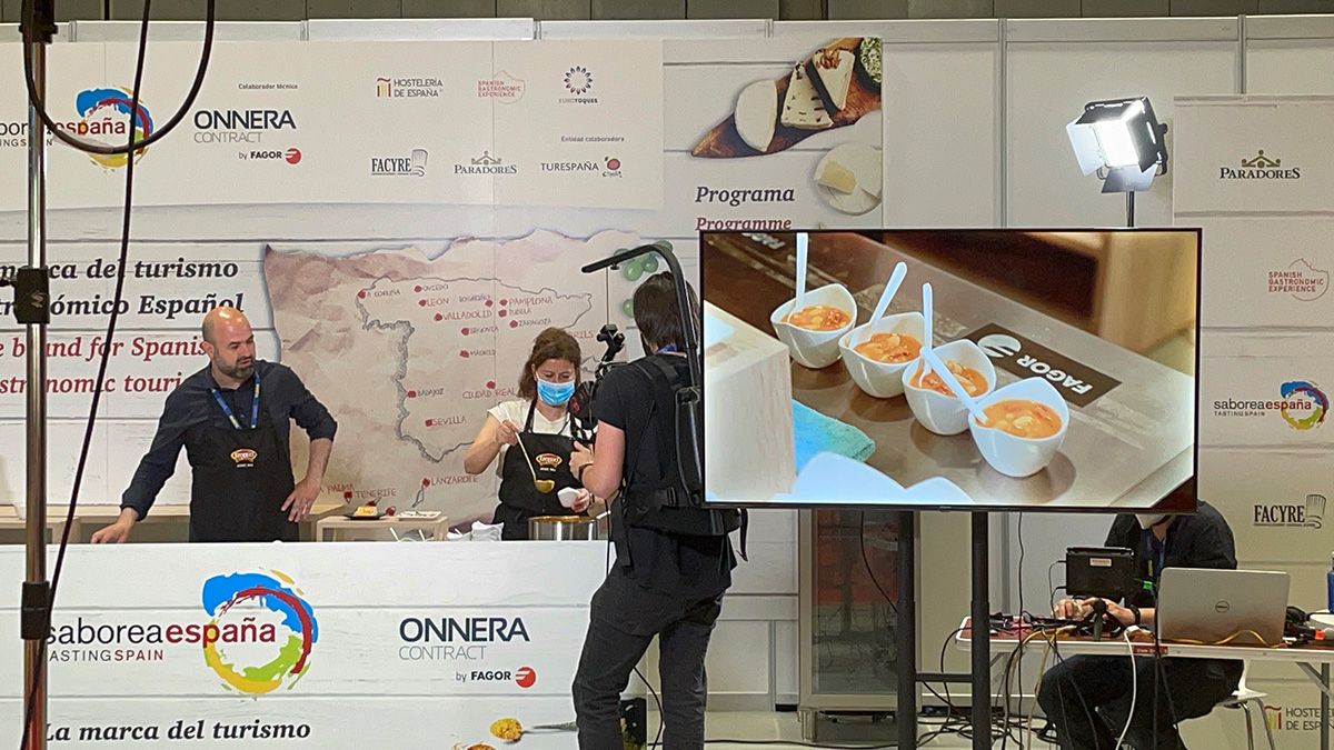 Demostración de la cocina leonesa en Ifema. | L.N.C.