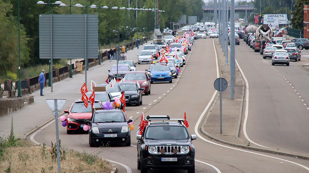 Una de las acciones de protesta organizada por los trabajadores de Laboratorios Ovejero durante su huelga indefinida. | ICAL