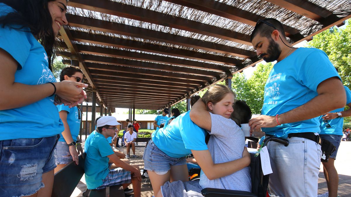 Niños y monitores en una edición pasada del campamento, que el año pasado no pudo ser presencial por la pandemia. | Ical