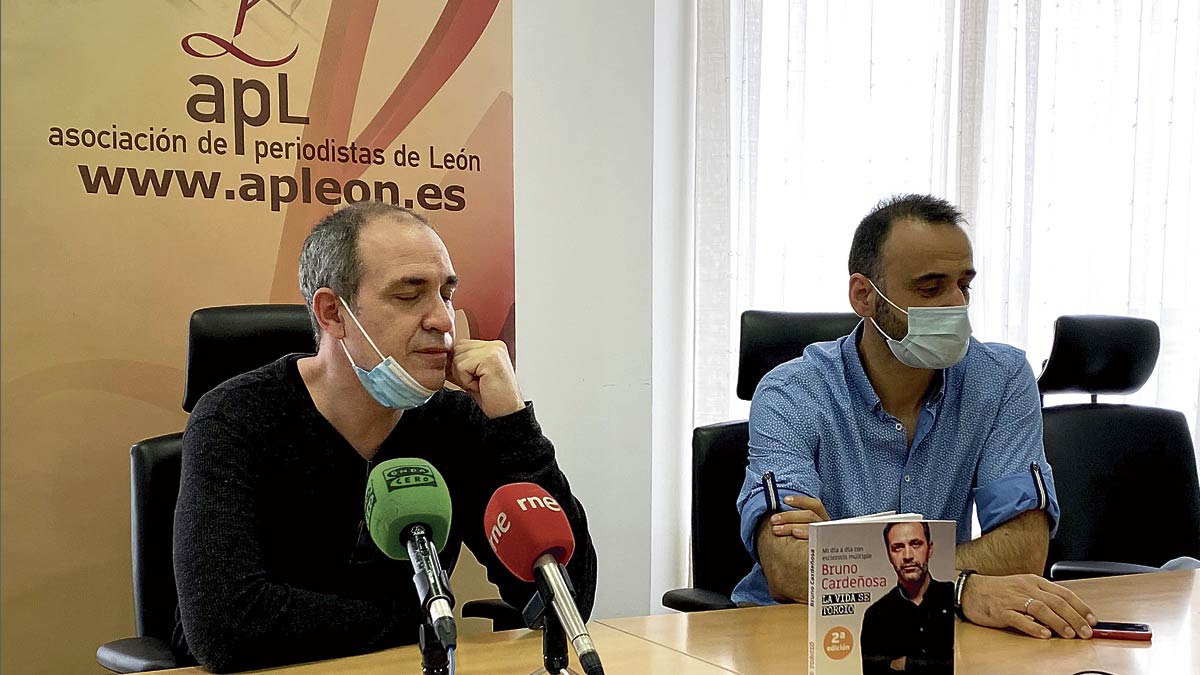 Bruno Cardeñosa y Pedro Lechuga durante el encuentro con los medios. Bruno Cardeñosa y Pedro Lechuga durante el encuentro con los medios.