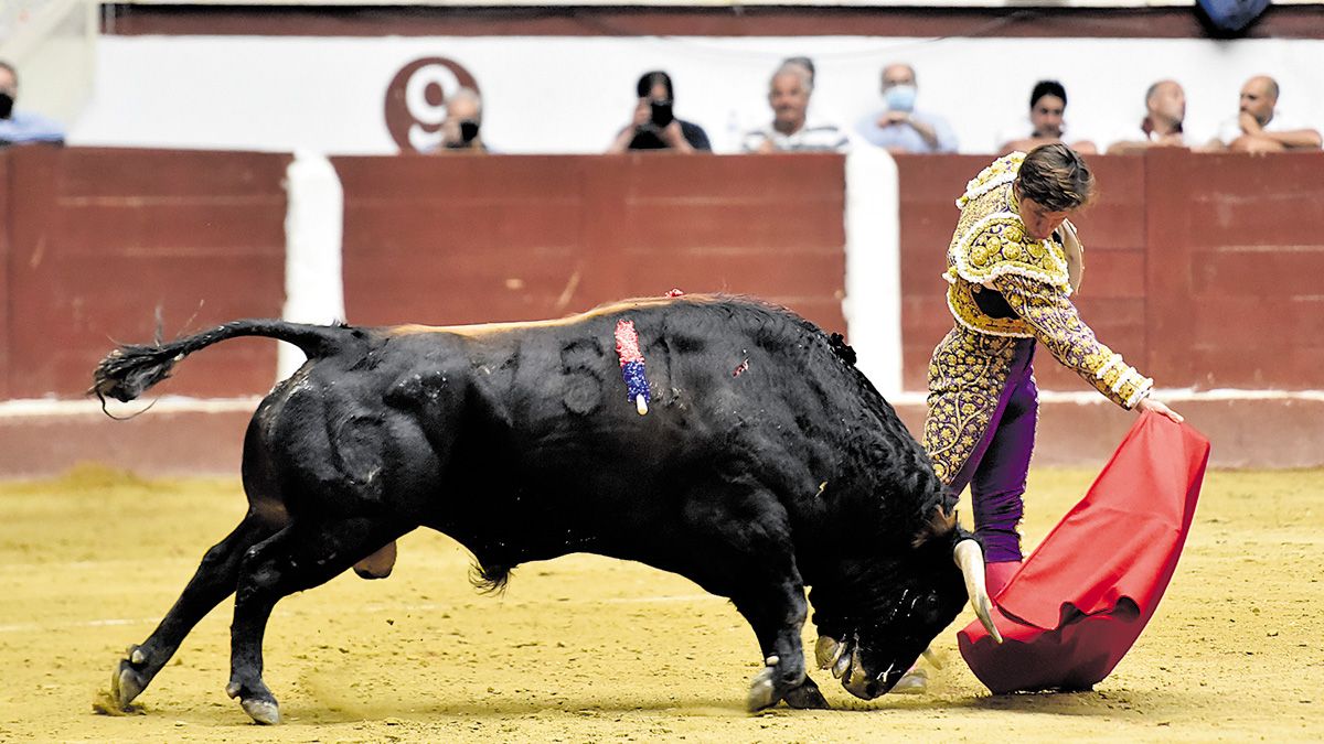 El Juli se convirtió en el triunfador de la tarde en números al cortar 3 orejas en sus dos toros, frente a las dos de sus compañeros de terna. | REPORTAJE GRÁFICO: SAÚL ARÉN