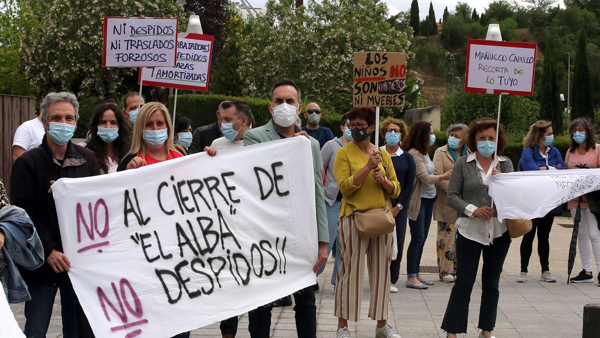 Movilizaciones en el centro El Alba el pasado junio. | Ical