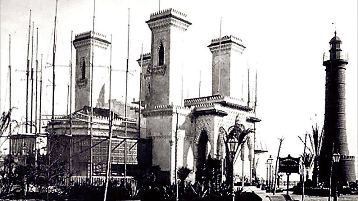 Imagen del Pabellón de la Compañía Trasanlántica (1888).