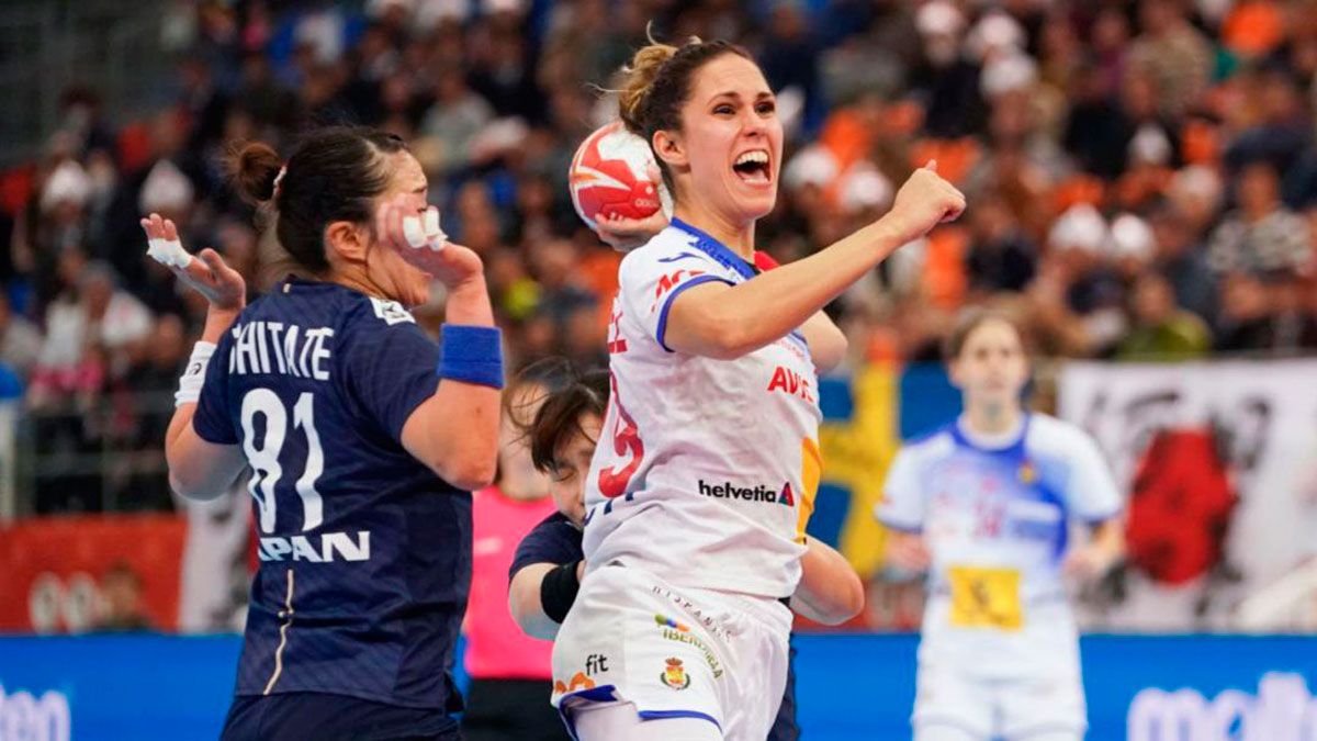 Mireya González, durante el pasado Mundial de Japón. | IHF