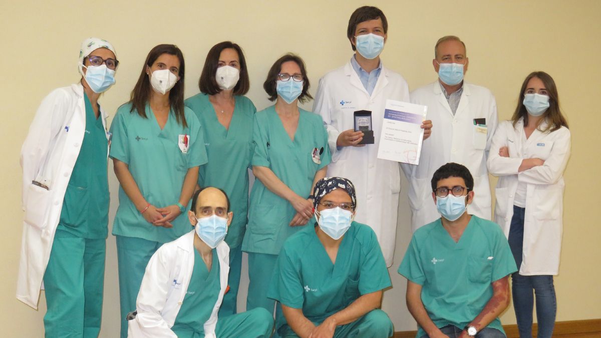 Integrantes del equipo de oftalmología del Hospital del Bierzo.