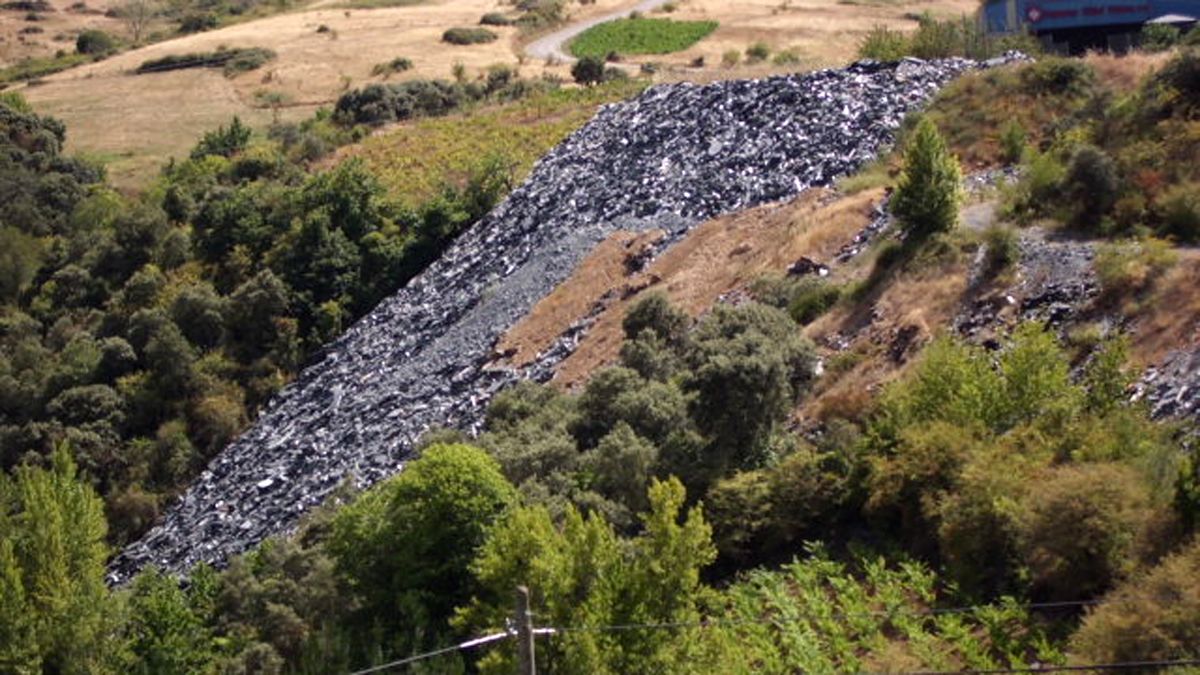 Imagen de restos de trabajo en pizarreras de la zona de Las Médulas. | L.N.C.
