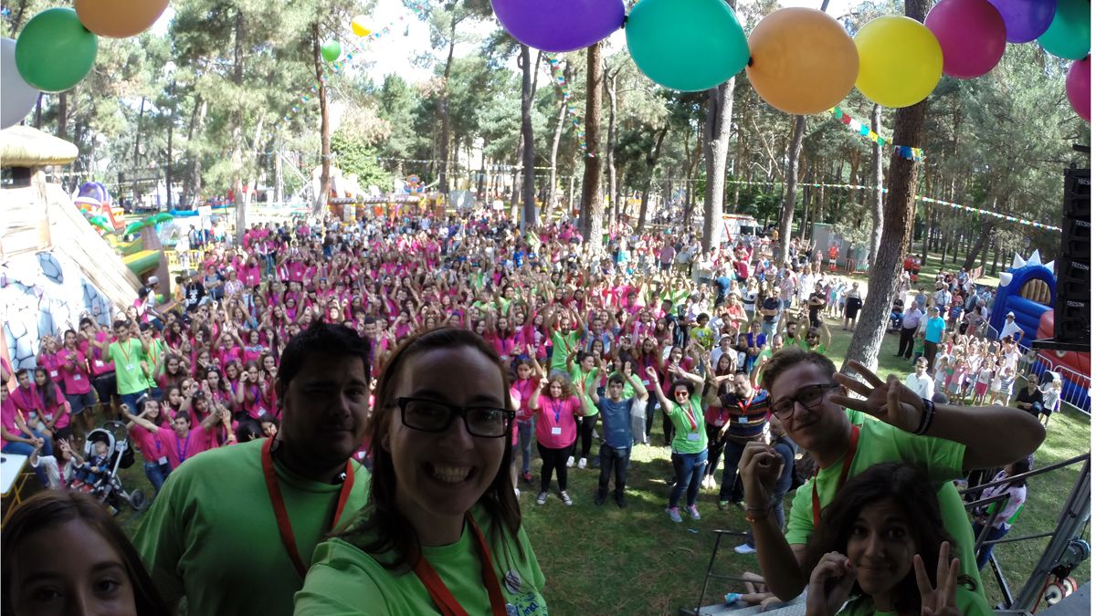 El grupo de voluntarios encargados de las actividades de Cima.