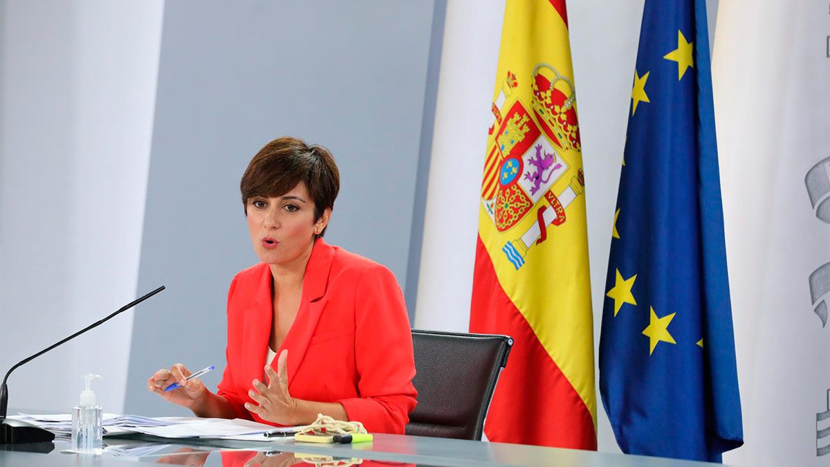 La ministra Portavoz, Isabel Rodríguez, interviene en una rueda de prensa posterior al Consejo de Ministros. | EP