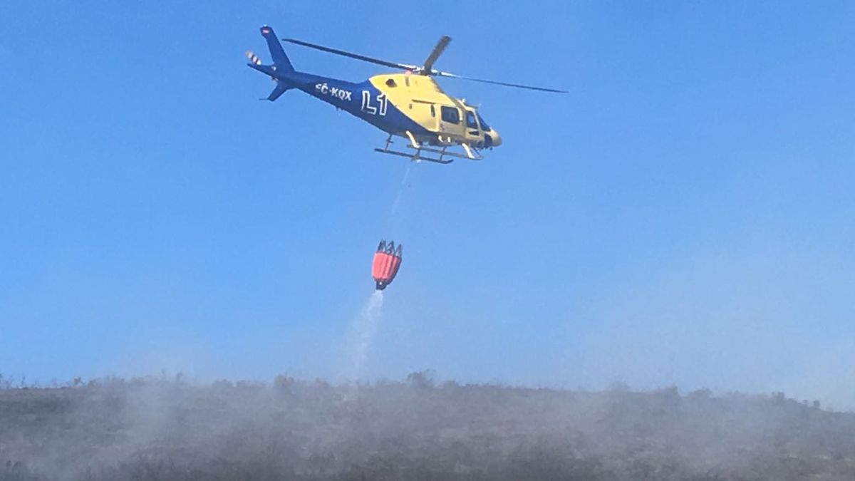 Imagen de archivo de un helicóptero antiincendios. | L.N.C.