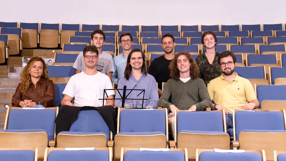 Los alumnos matriculados en el curso de dirección de orquesta. | MARÍA DÍEZ Los alumnos matriculados en el curso de dirección de orquesta. | MARÍA DÍEZ