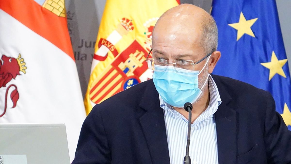 El vicepresidente, Francisco Igea, en rueda de prensa este jueves. | ICAL