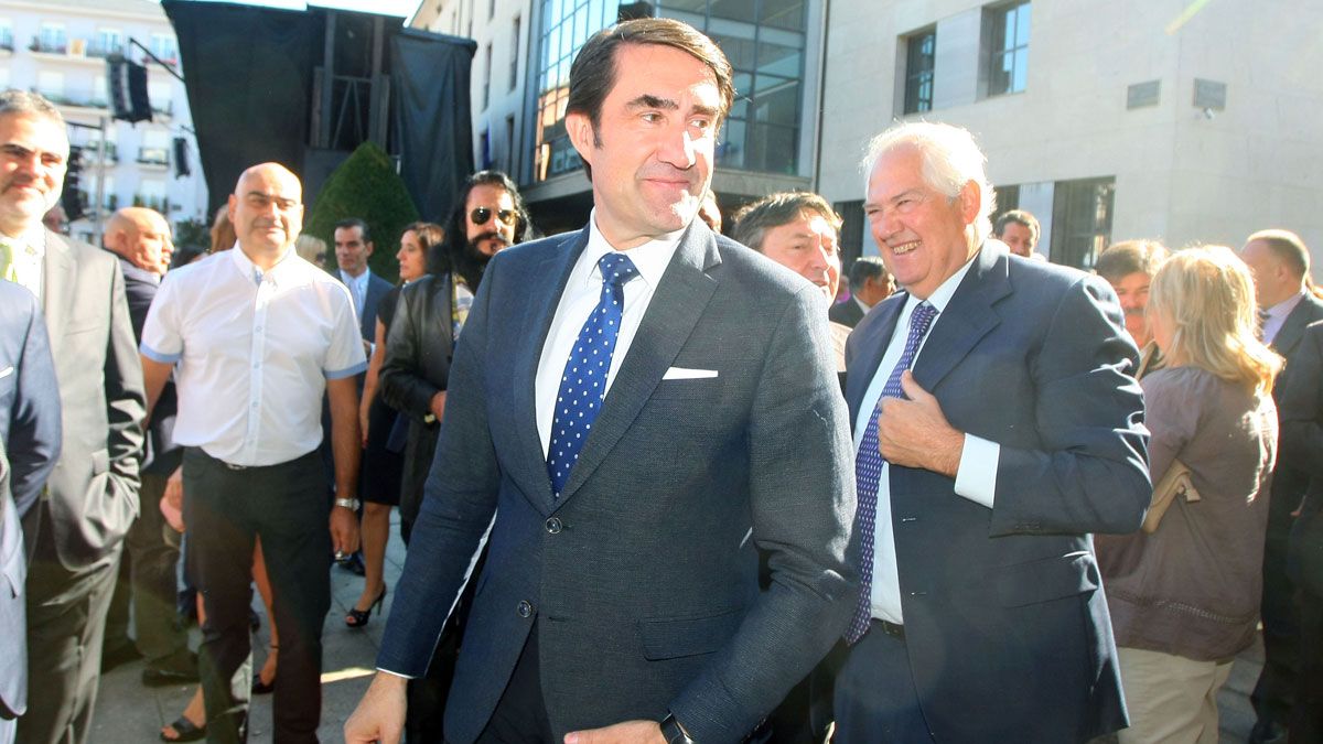 El consejero de Fomento participó este lunes en los actos institucionales por el Día del Bierzo. | César Sánchez (Ical)