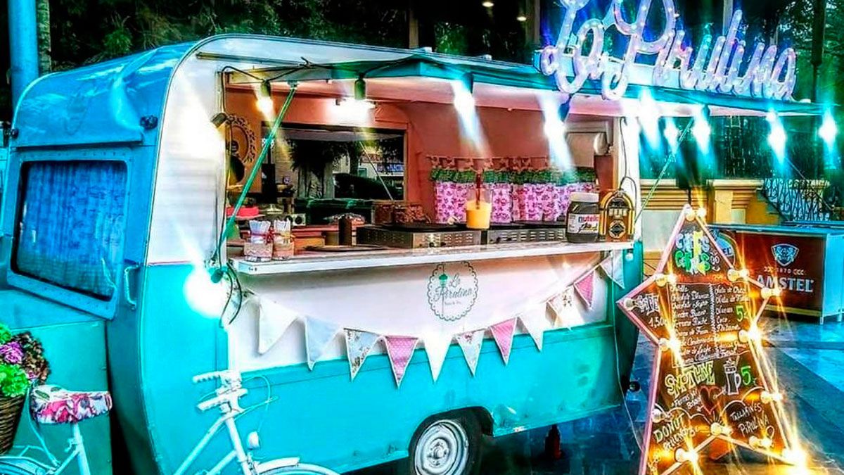 Imagen de uno de los restaurantes móviles, Food Trucks. Imagen de uno de los restaurantes móviles, Food Trucks.