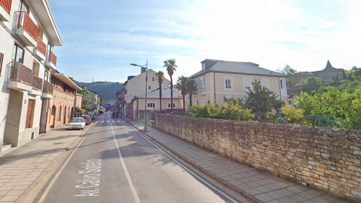 Calle Calvo Sotelo en Villafranca.