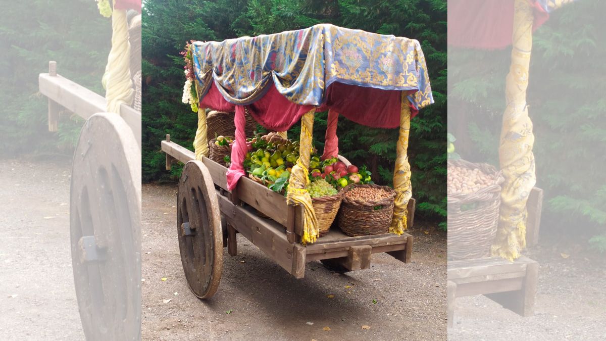 El carro municipal con el adorno tradicional recuperado por Tenada. | L.N.C.