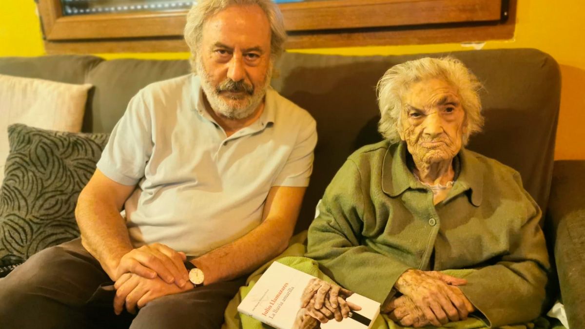 María, de Ruidelamas, que este sábado cumplió 101 años, fue quien le ‘regaló’ la frase final de ‘La lluvia amarilla’.