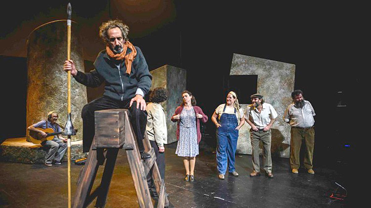 Imagen del último montaje de Teatro del Temple ‘Don Quijote somos todos’ que este jueves llega al Auditorio Ciudad de León.