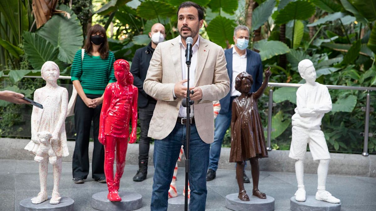 El ministro de Consumo, Alberto Garzón, en la presentación de la campaña ‘Hijos del azúcar’. | EP