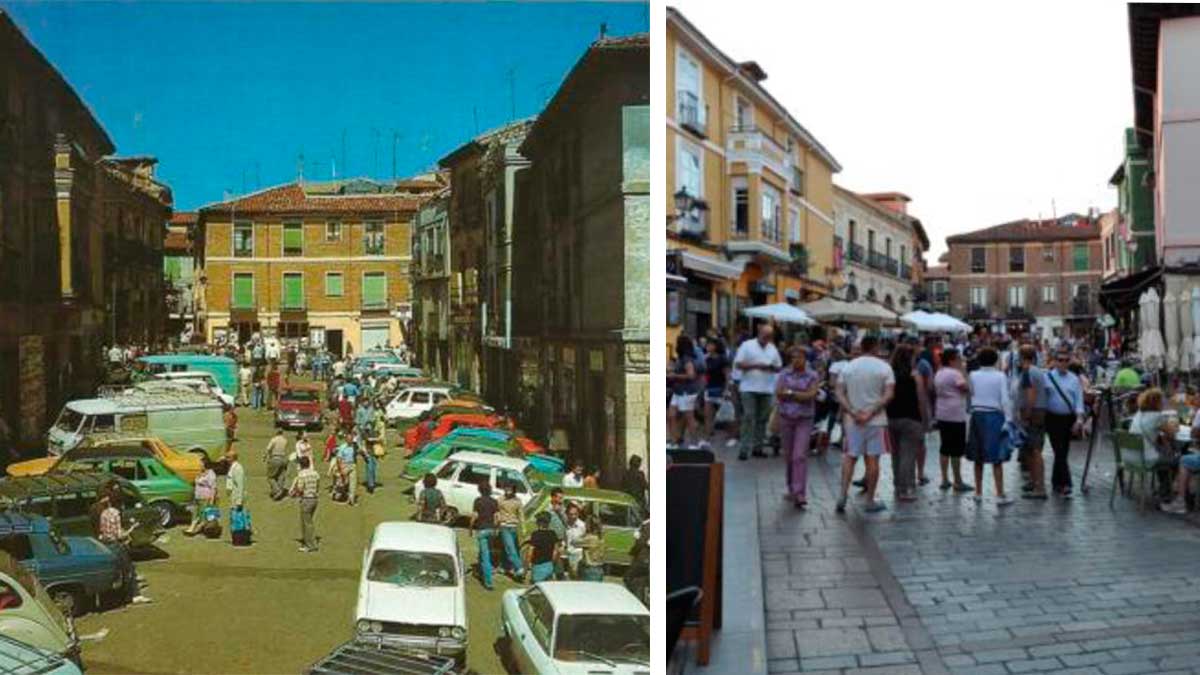 Antes y ahora de la Plaza San Martín. | L.N.C.