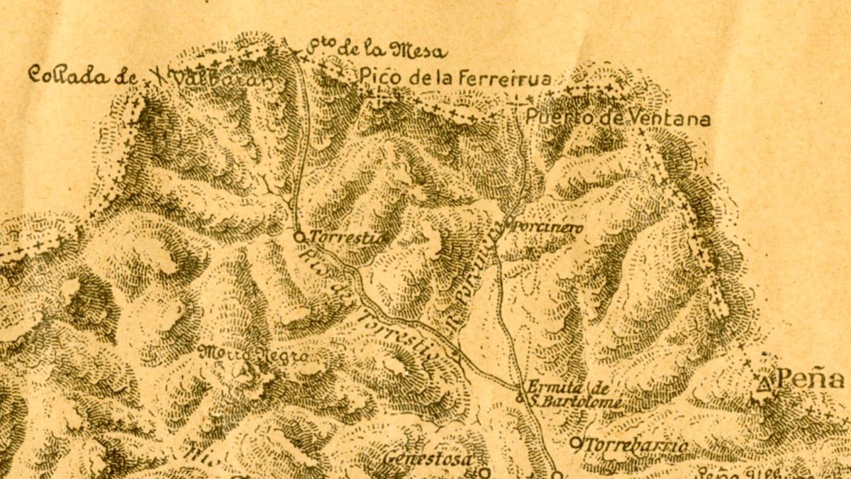 Mapa con toponimia tradicional de una parte de la provincia de León. | L.N.C.