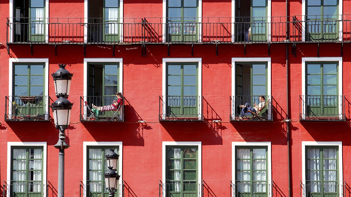 'Estado de alarma en Valladolid', fotografía ganadora de un Cossío, de Leticia Pérez. | ICAL