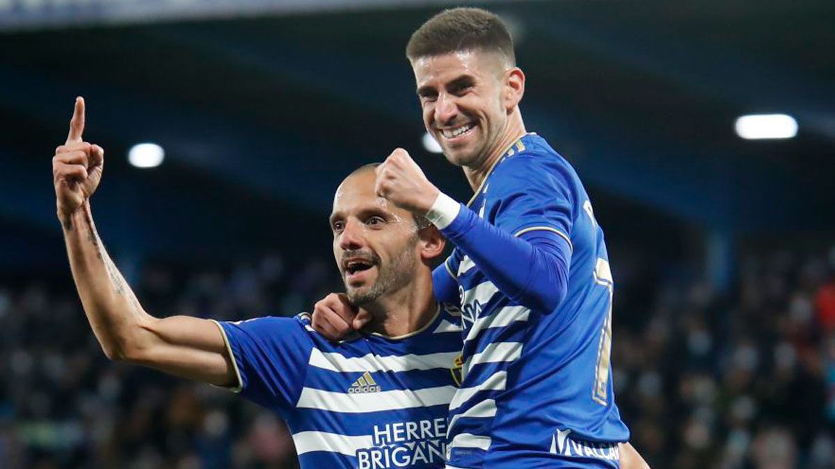 Yuri festeja el gol que marcó el domingo al Sporting. | LALIGA