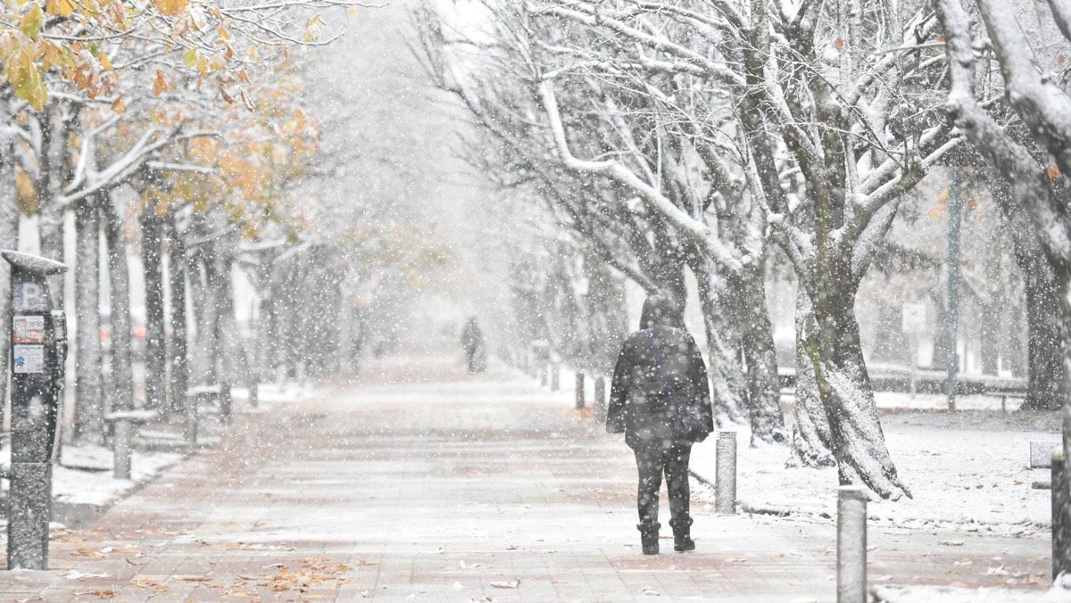 La nieve ha llegado hasta la capital. | L.N.C.