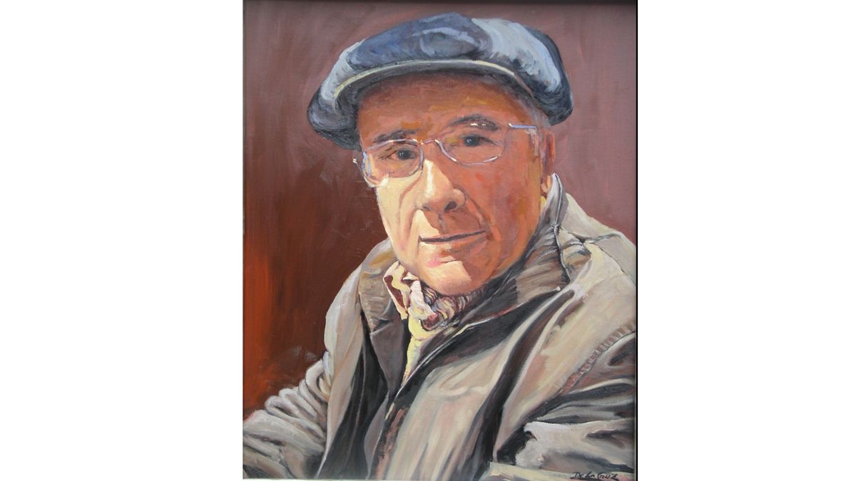 Imagen de la obra 'Autorretrato con Gorra', de Lupicinio Hernández de la Cruz.