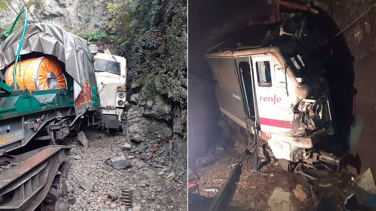Imágenes del último accidente en la Rampa de Pajares. | L.N.C. Imágenes del último accidente en la Rampa de Pajares. | L.N.C.