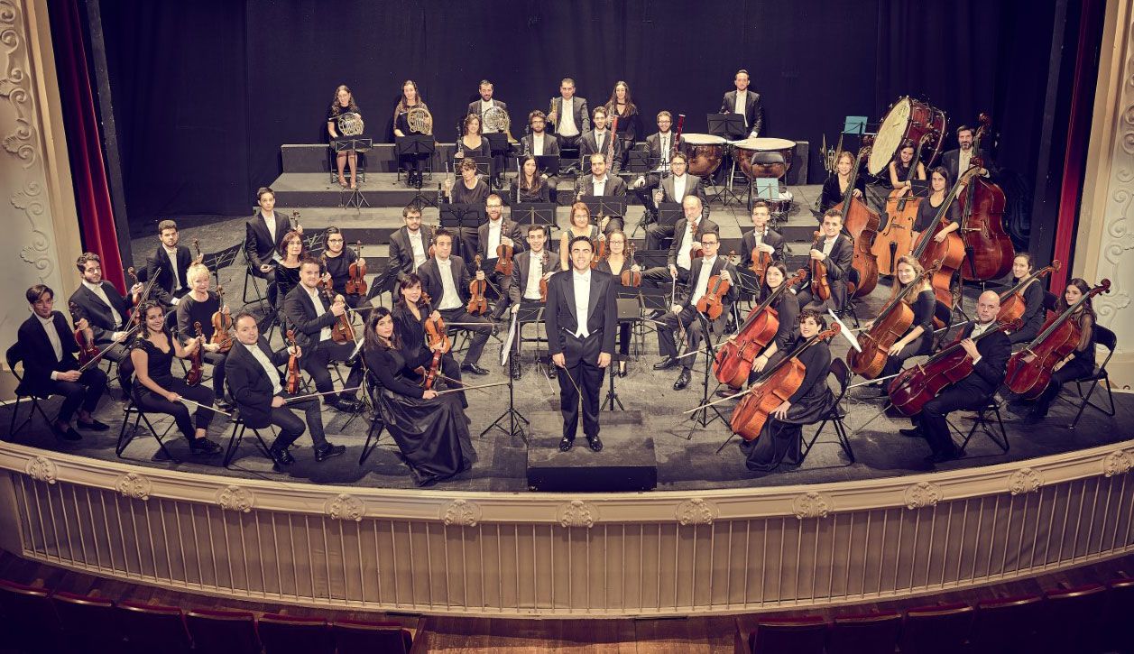Imagen de la orquesta sinfónica Cristóbal Halffter Ciudad de Ponferrada.| L.N.C.