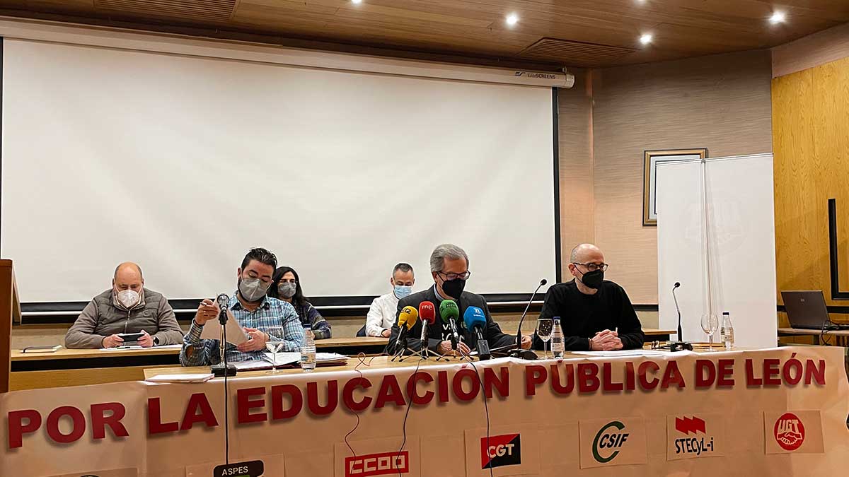 Representantes sindicales de la Junta de Personal Docente de León. | L.N.C.