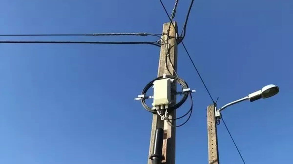 Imagen de postes de una línea de electricidad. | L.N.C.