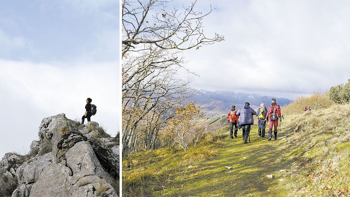 En la cumbre (izquierda) y en el alto saliendo hacia la loma. | VICENTE GARCÍA