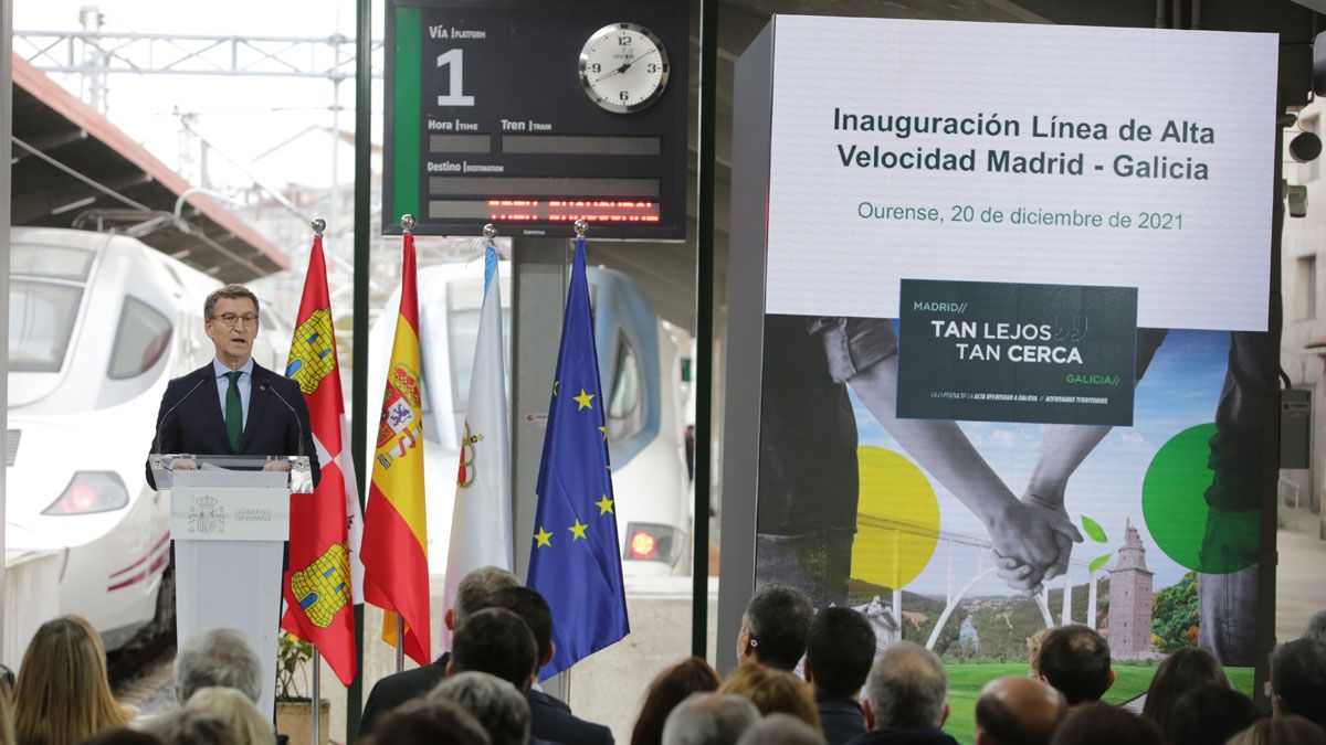 Inauguración del primer AVE desde Zamora a Ourense. | ICAL