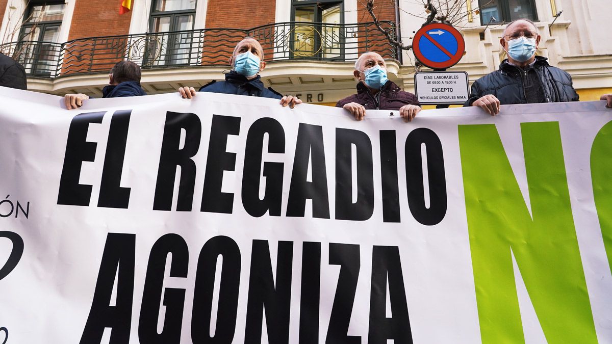 Manifestación de los regantes celebrada este martes en Valladolid. | ICAL Manifestación de los regantes celebrada este martes en Valladolid. | ICAL