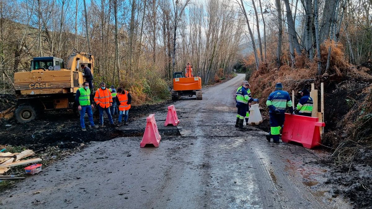 Arreglo del vial que ya puede utilizarse tras la actuación.