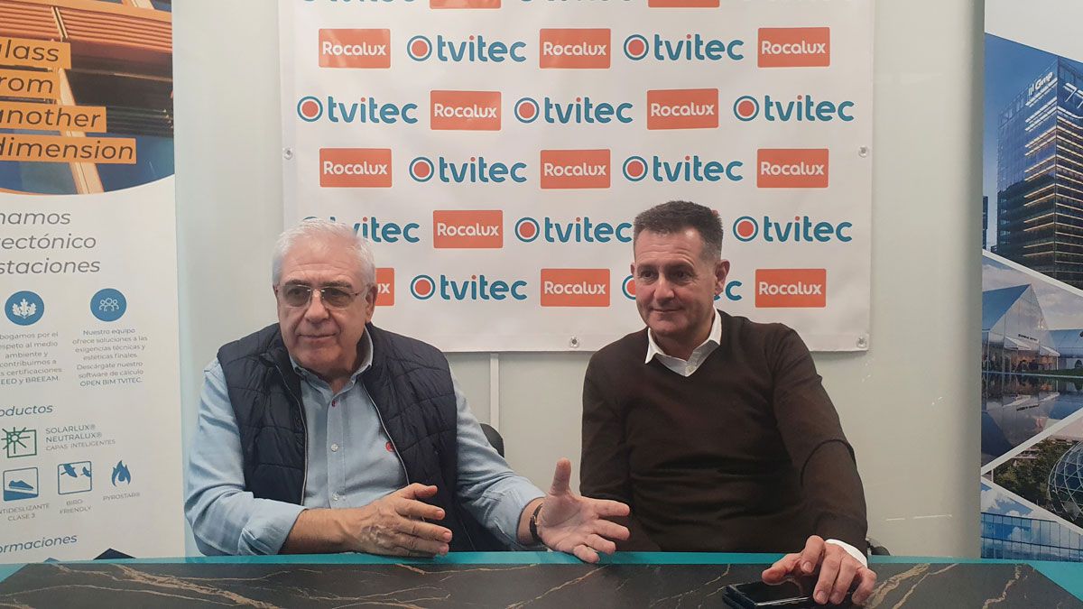 Javier Prado, director general de Tvitec, y Alberto Sutil, director comercial.