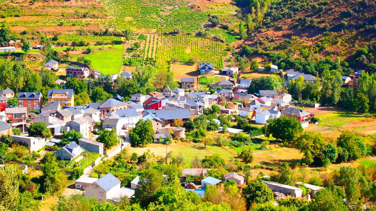 Panorámica del pueblo de Sobrado.