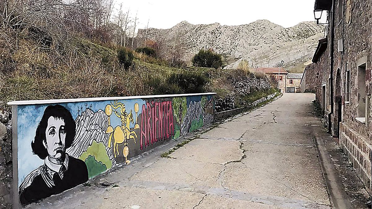 La Dama ha regresado a Arintero gracias a un gran mural de Moñi y Lolo. | MOÑI