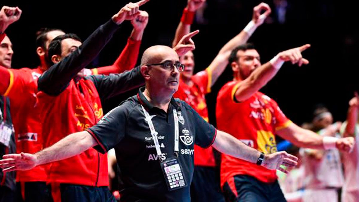 Jordi Ribera, en un partido con España. | ABC Jordi Ribera, en un partido con España. | ABC