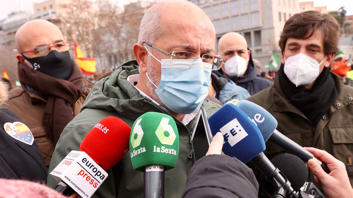 Francisco Igea en la manifestación por el mundo rural en Madrid. | JUAN LÁZARO / ICAL